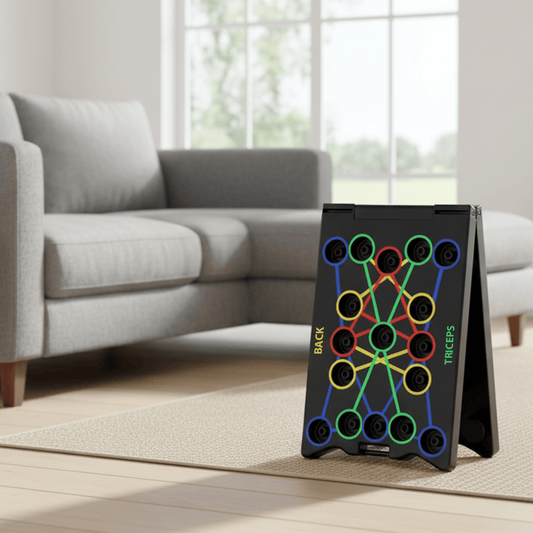 Foldable push-up board