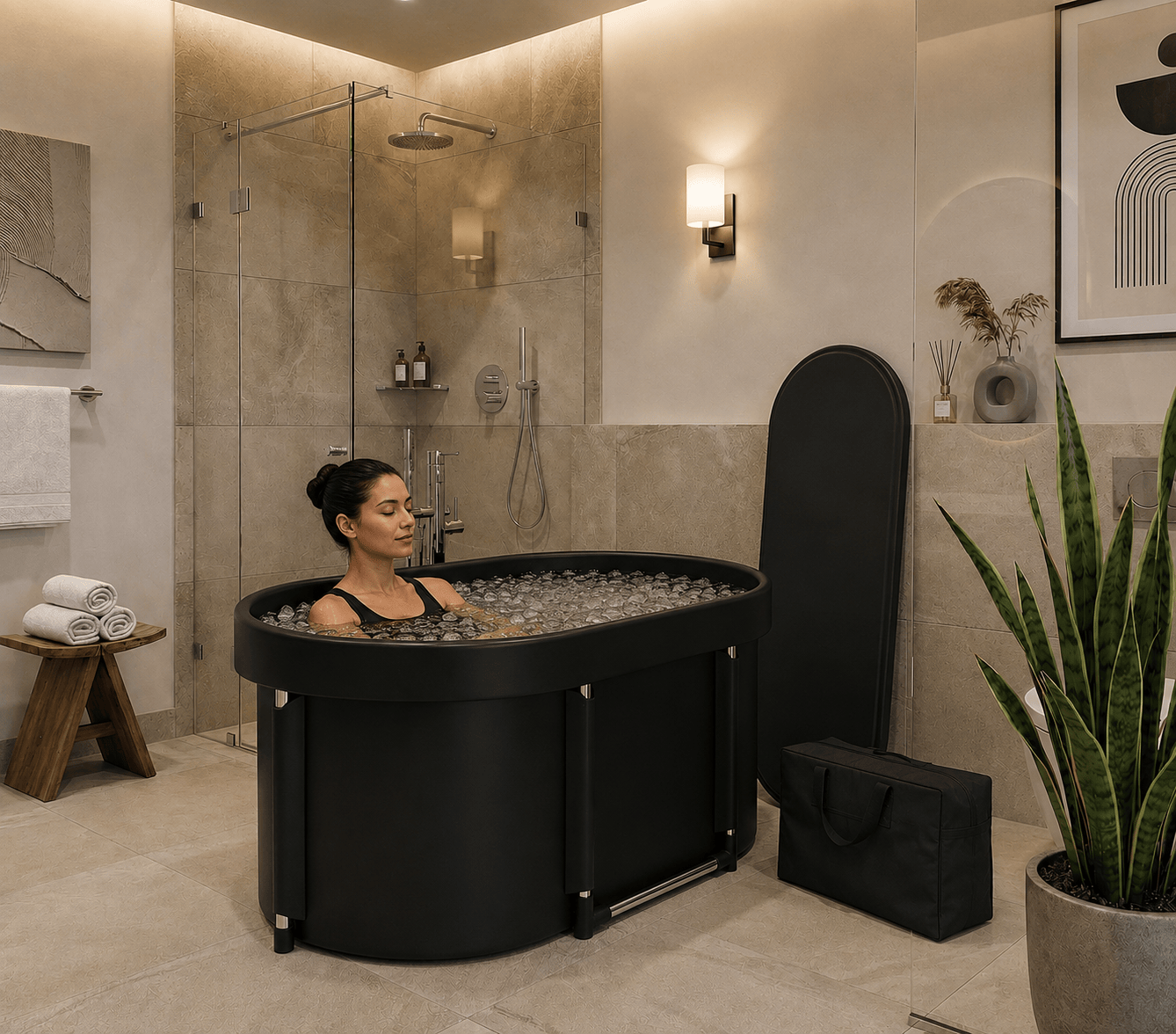 Portable Cold Plunge Tub | Foldable Ice Bath Tub for Home