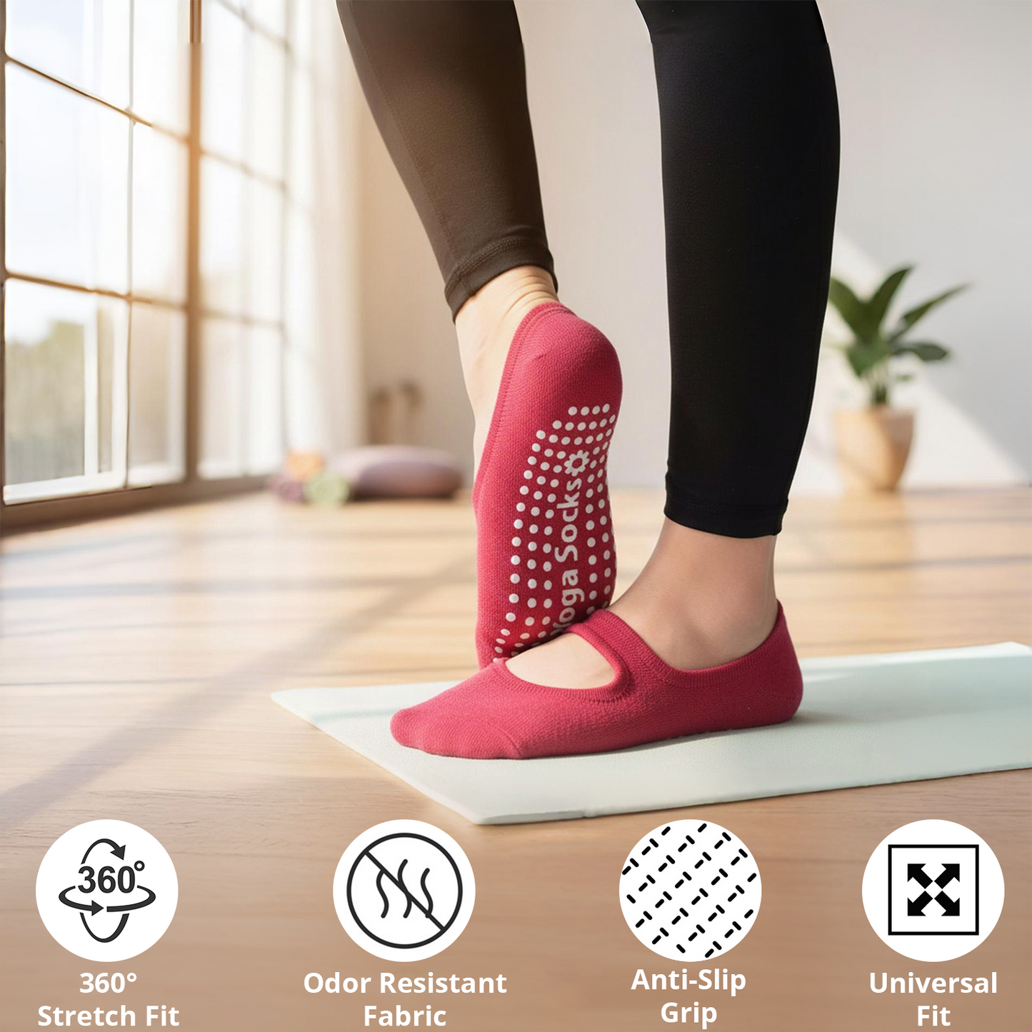 Backless Yoga Socks
