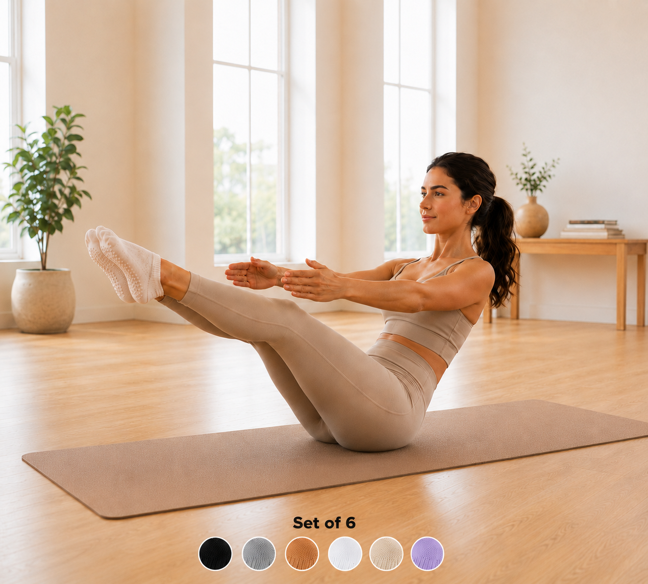 Ankle Grip Socks for Pilates | Best Non-Slip Yoga Socks