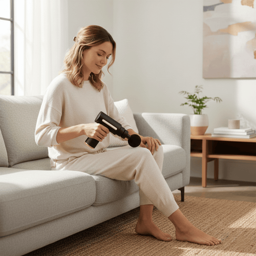 muscle massage gun for post workout recovery and relaxation