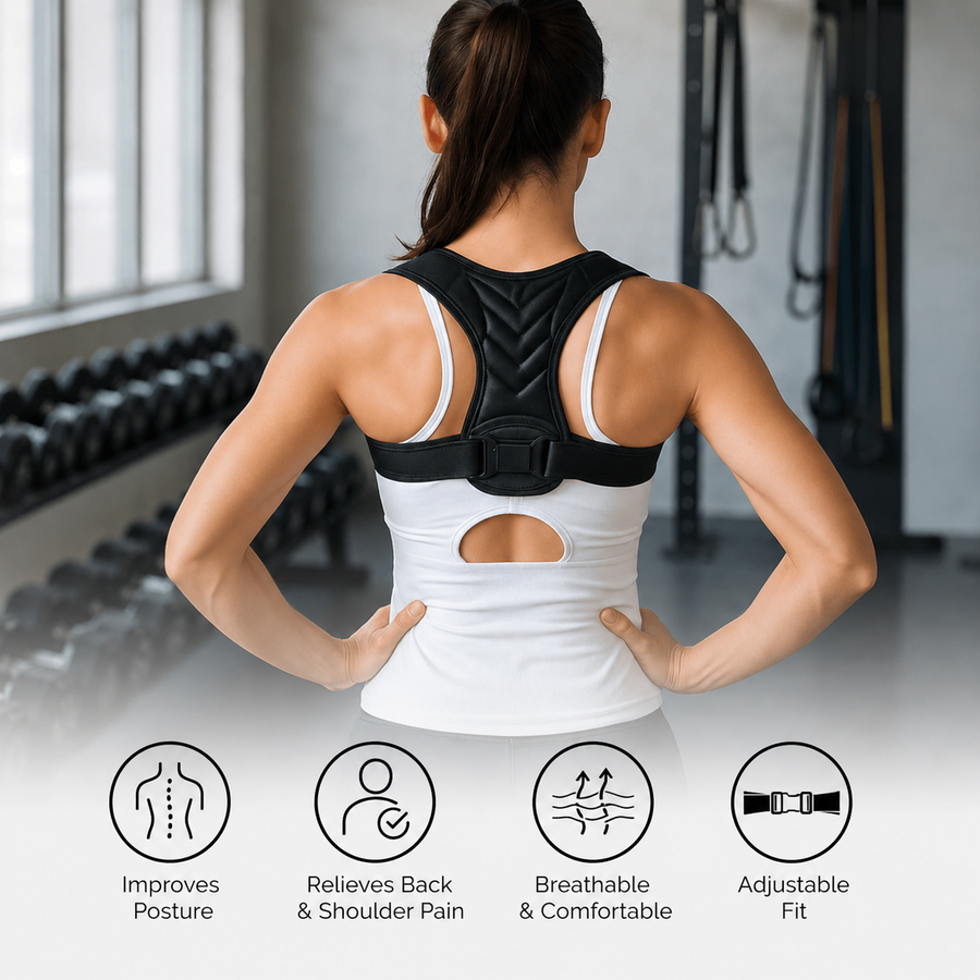 Posture Corrector for Women | Back & Shoulder Support Belt