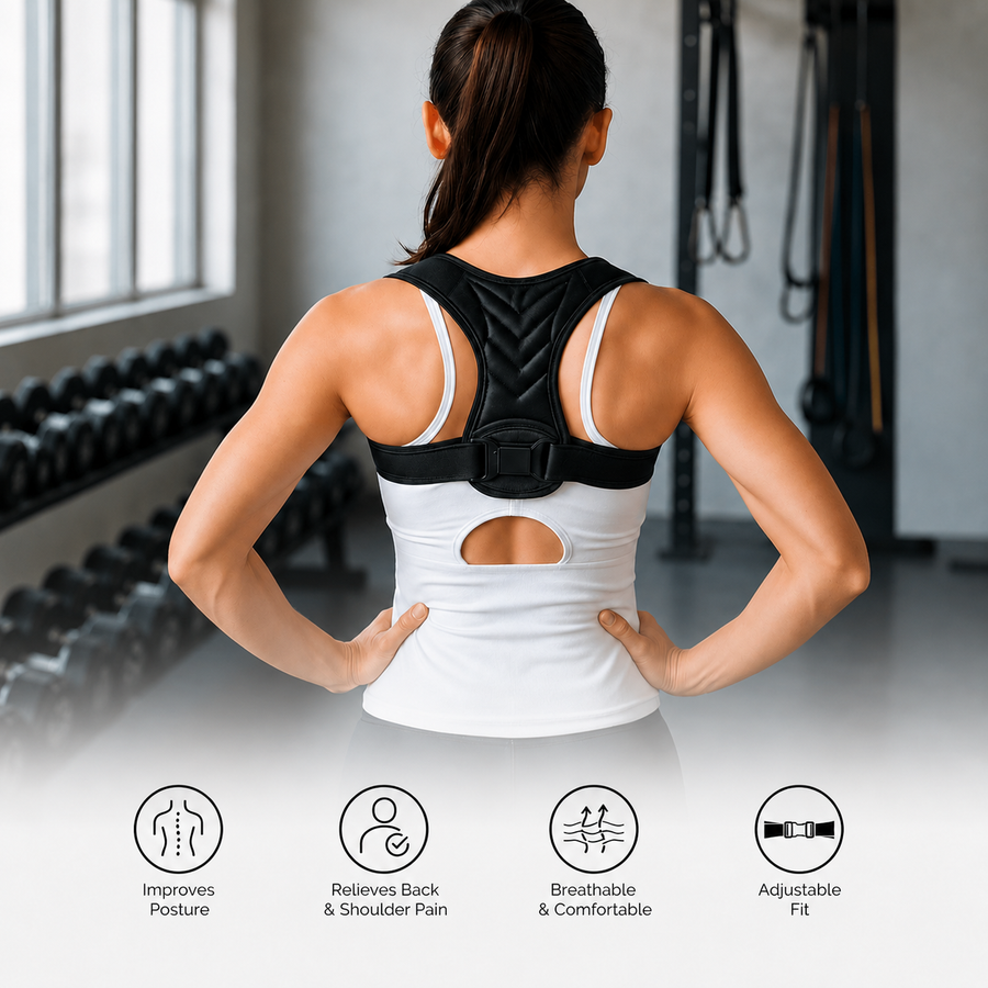 Posture Corrector for Women | Back & Shoulder Support Belt