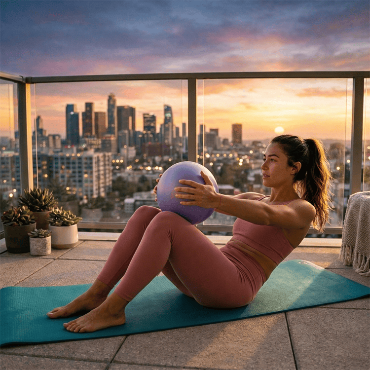 Pilates Ball | Mini Exercise Ball for Core & Balance Training