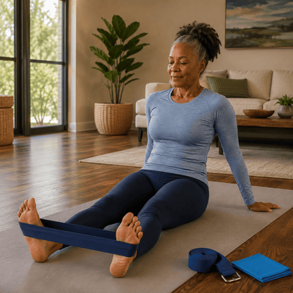 Yoga Set for Women | 5-Piece Yoga Kit with Ball, Block, Bands & Strap